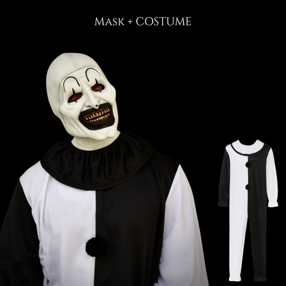 Art The Clown Realistic Mask — Halloween Horror Costume