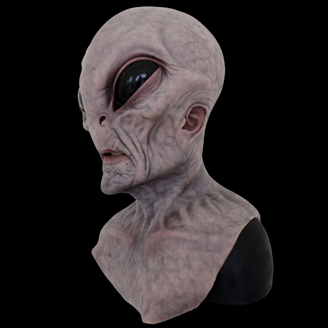Alien Area-51 Realistic Mask — Holiday Horror Costume