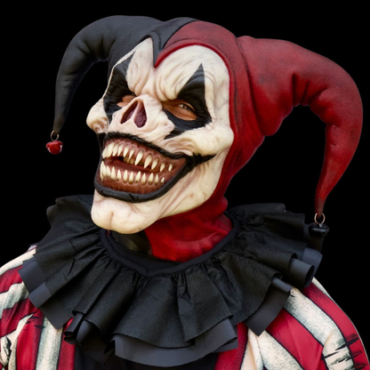 Jester Clown Holiday Mask — Carnival Horror Costume
