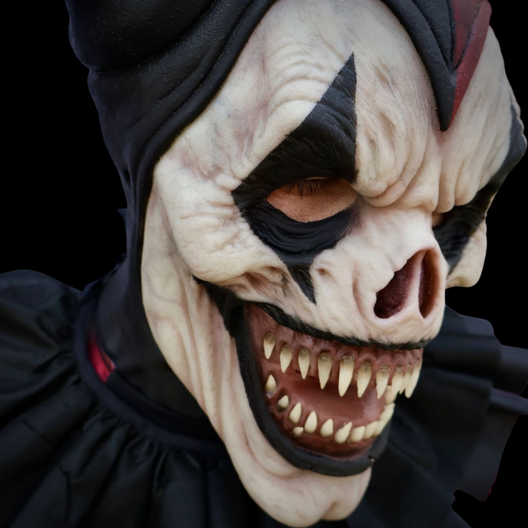 Jester Clown Holiday Mask — Carnival Horror Costume