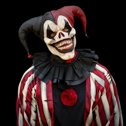 Jester Clown Holiday Mask — Carnival Horror Costume