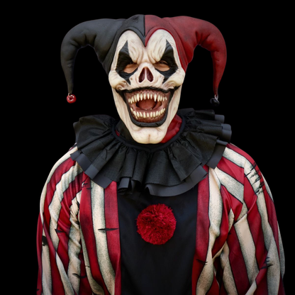 Jester Clown Holiday Mask — Carnival Horror Costume